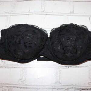🖤🌟 Black Lace Strapless Bra · Cabernet · 34B 🌟🖤